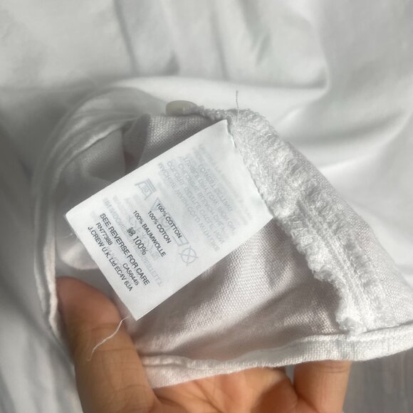 Madewell White Tie-Front Shirt Size Small Summer Vacation Lightweight - Picture 9 of 12